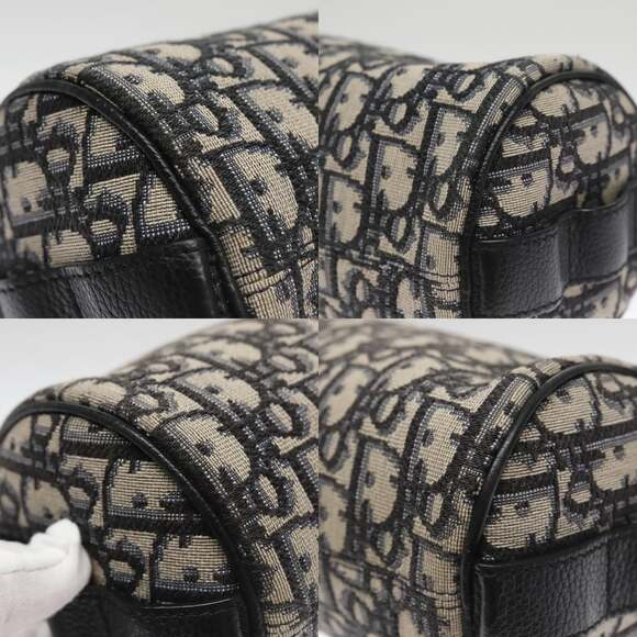 DIOR Trotter Canvas Oblique Shoulder Bag Blue - Picture 11 of 14